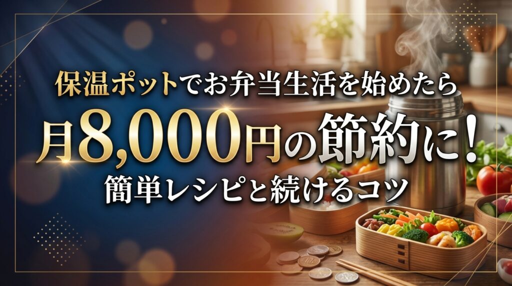 保温ポットでお弁当生活を始めたら月8,000円の節約に！簡単レシピと続けるコツ