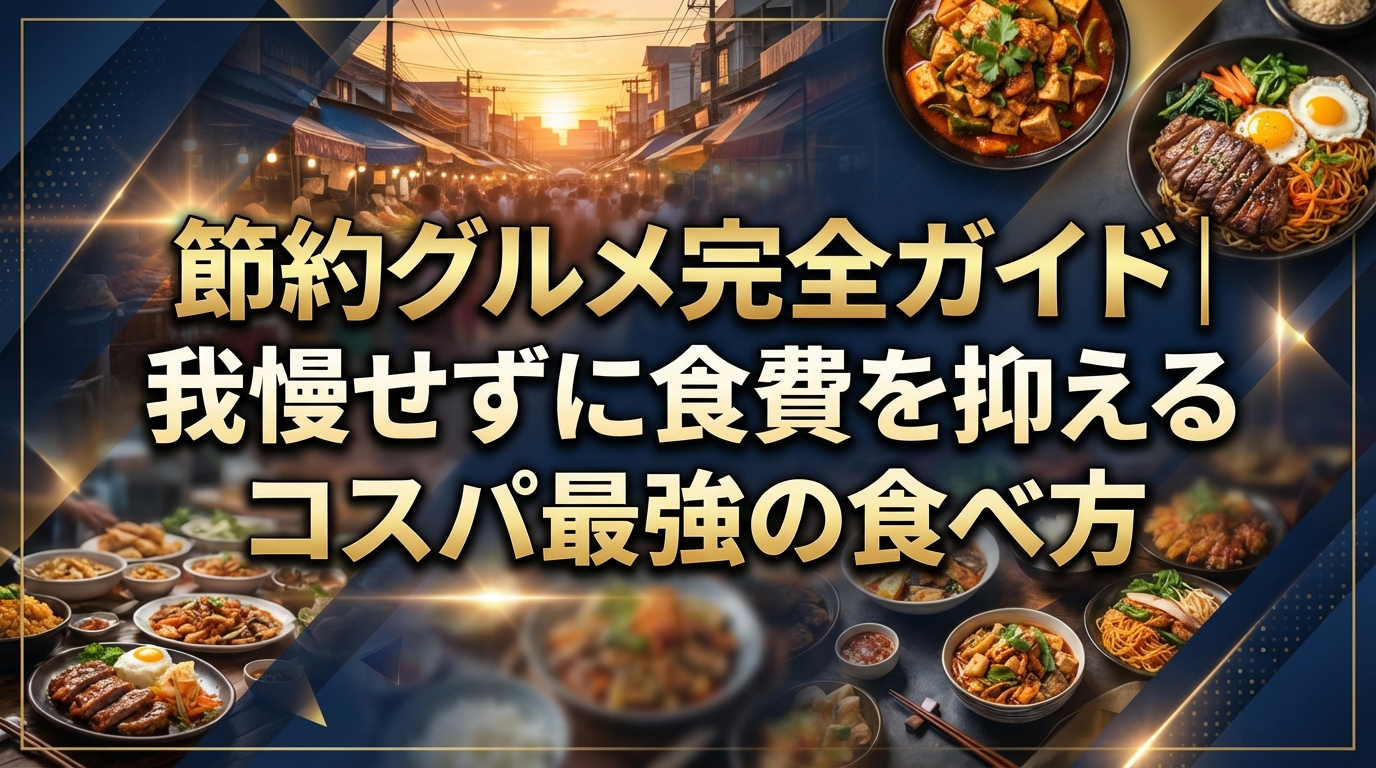 節約グルメ完全ガイド|我慢せずに食費を抑えるコスパ最強の食べ方