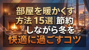 部屋を暖かくする方法15選｜節約しながら冬を快適に過ごすコツ