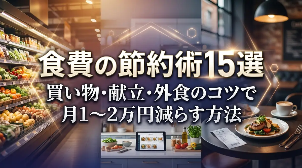 食費の節約術15選｜買い物・献立・外食のコツで月1〜2万円減らす方法