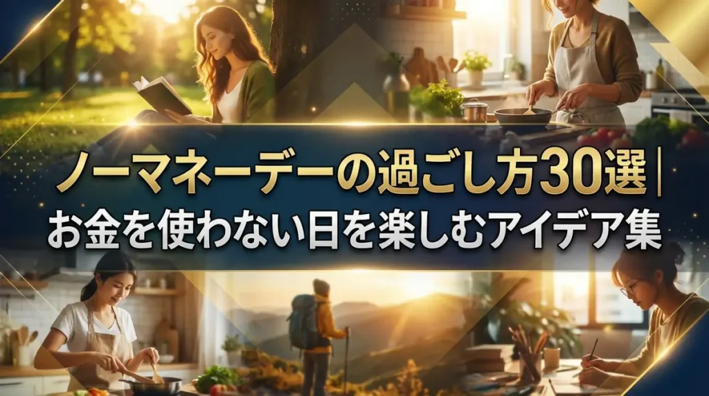 ノーマネーデーの過ごし方30選｜お金を使わない日を楽しむアイデア集