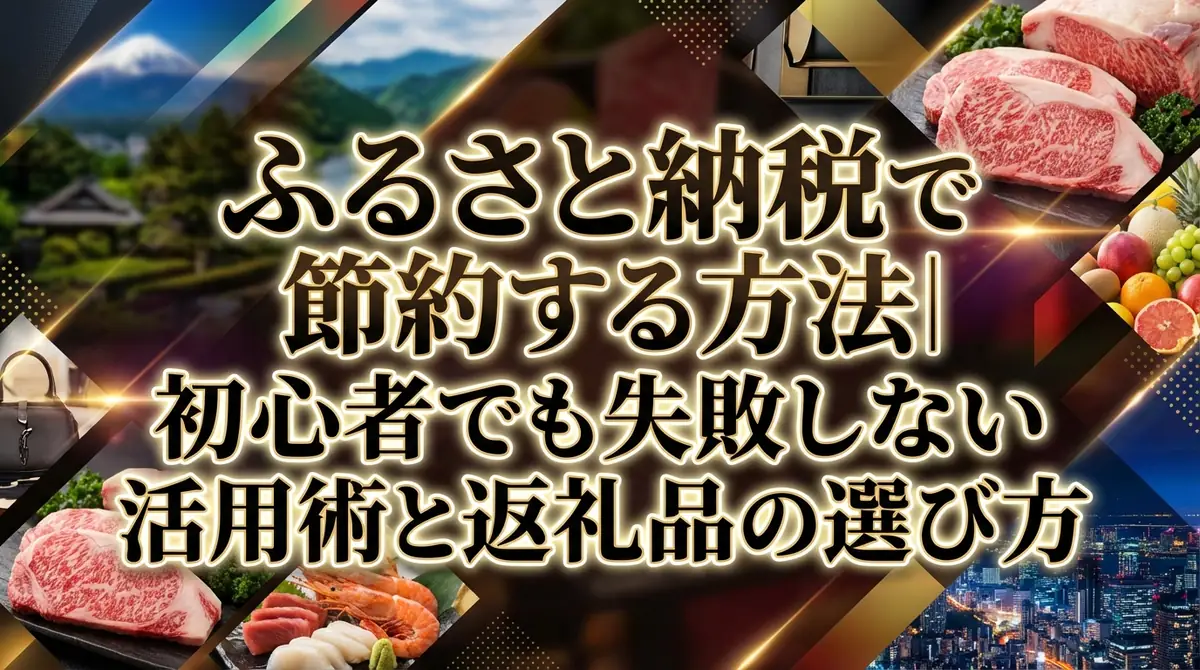 ふるさと納税で節約する方法|初心者でも失敗しない活用術と返礼品の選び方