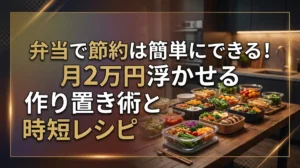 弁当で節約は簡単にできる！月2万円浮かせる作り置き術と時短レシピ