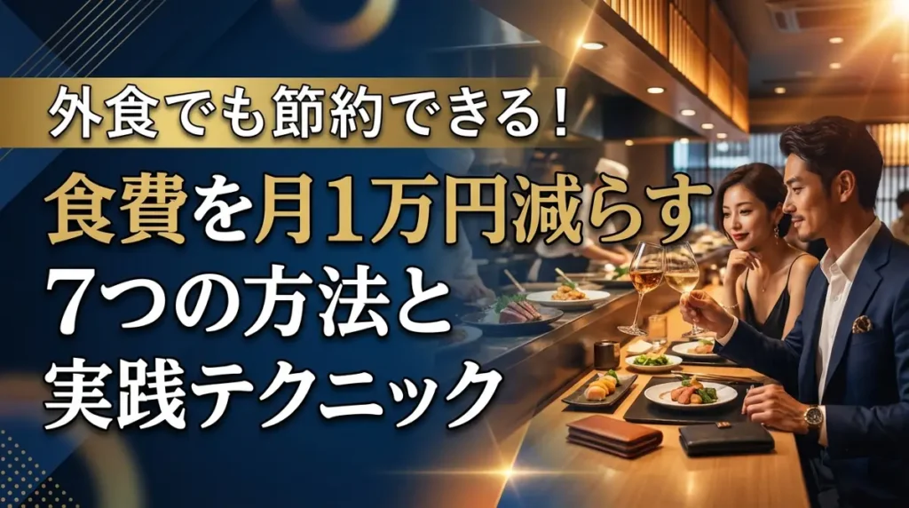 外食でも節約できる！食費を月1万円減らす7つの方法と実践テクニック