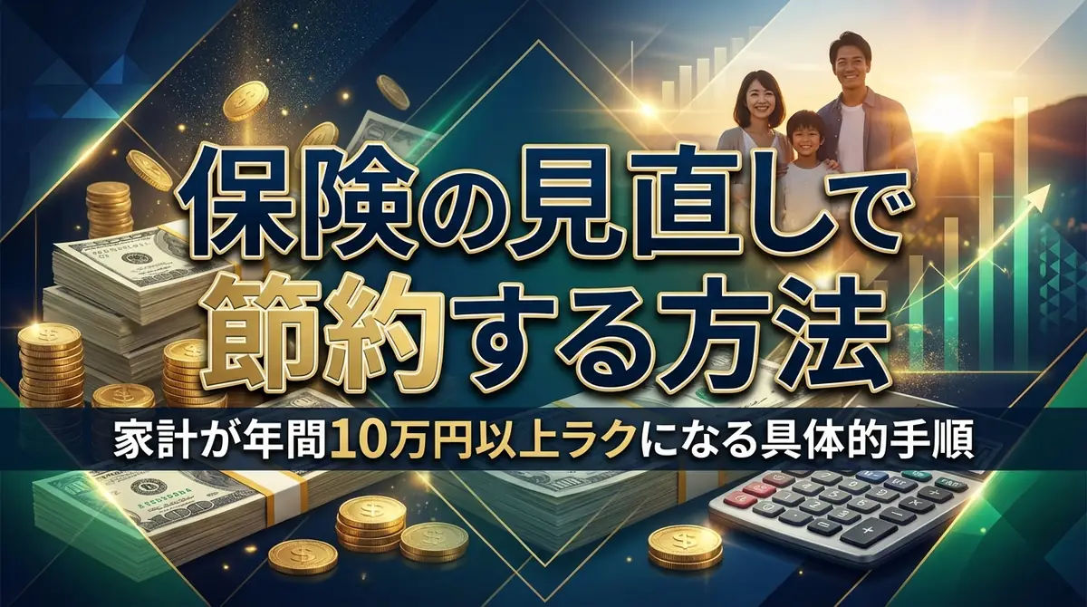 保険の見直しで節約する方法|家計が年間10万円以上ラクになる具体的手順