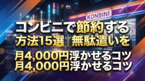 コンビニで節約する方法15選｜無駄遣いをやめて月4,000円浮かせるコツ