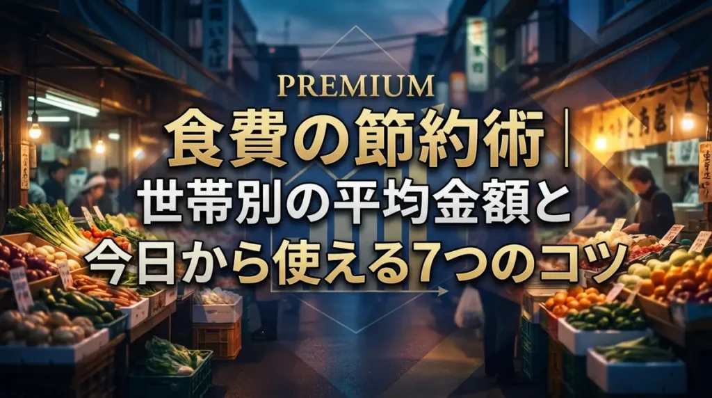 食費の節約術｜世帯別の平均金額と今日から使える7つのコツ