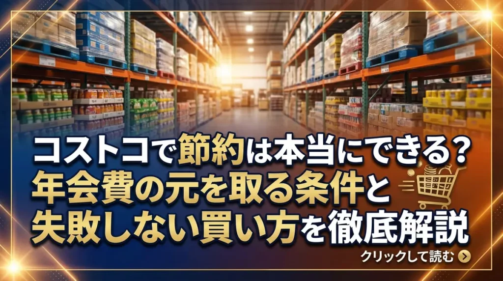 コストコで節約は本当にできる？年会費の元を取る条件と失敗しない買い方を徹底解説