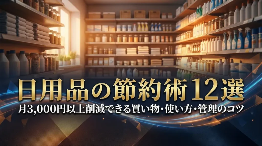 日用品の節約術12選｜月3,000円以上削減できる買い物・使い方・管理のコツ