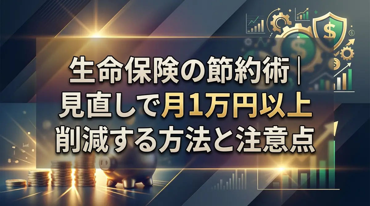 生命保険の節約術|見直しで月1万円以上削減する方法と注意点