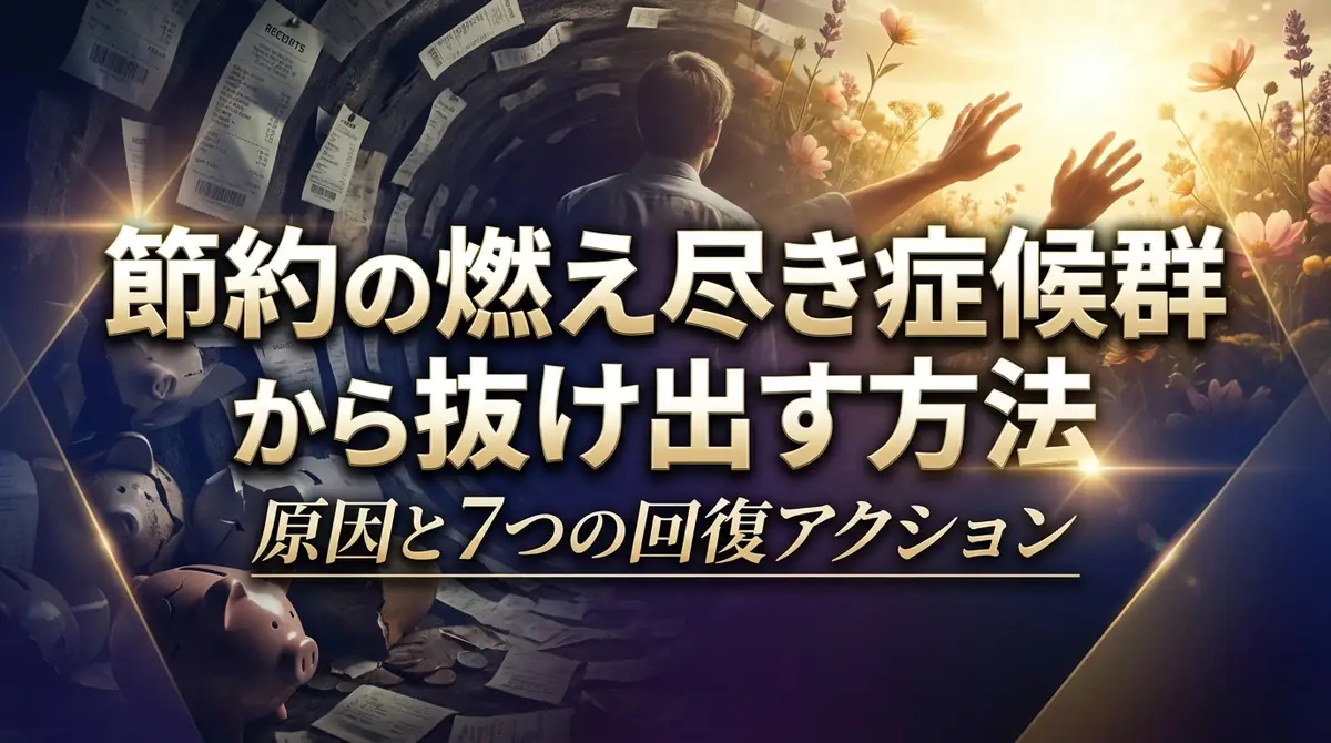 節約の燃え尽き症候群から抜け出す方法｜原因と7つの回復アクション