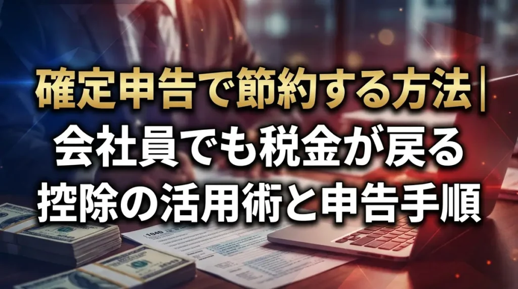 確定申告で節約する方法｜会社員でも税金が戻る控除の活用術と申告手順
