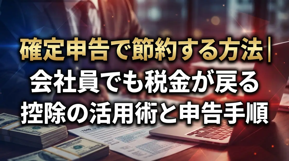 確定申告で節約する方法｜会社員でも税金が戻る控除の活用術と申告手順