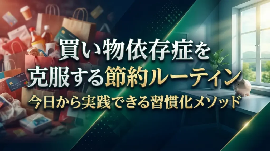 買い物依存症を克服する節約ルーティン｜今日から実践できる習慣化メソッド